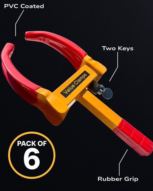 Heavy Duty Wheel Clamp x 6